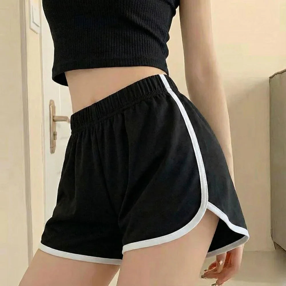 femboy dolphine shorts activewear side shot close up