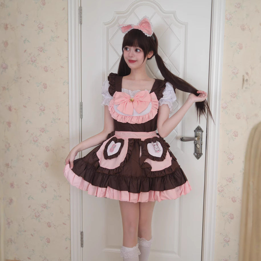Femboy Kawaii Pink Maid Cosplay Dress