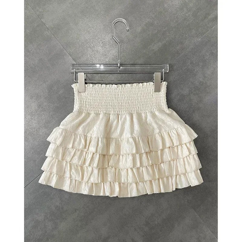High-Waist Cake Skirt