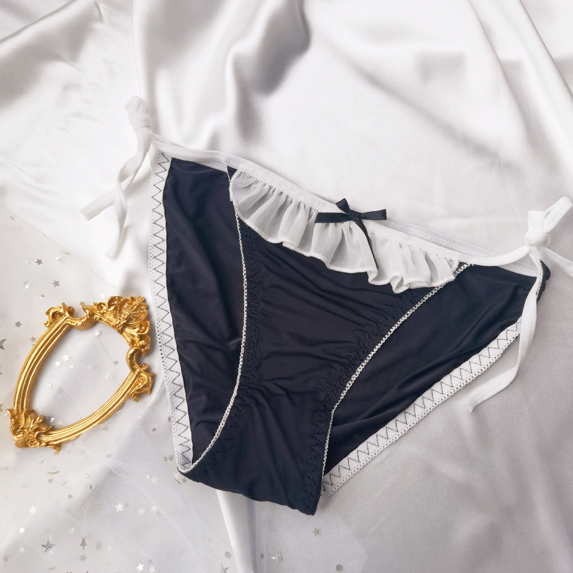 Lolita Maid Lace-Up Femboy Panties | FemboyBox Lolita Maid Lace-Up Femboy Panties | FemboyBox