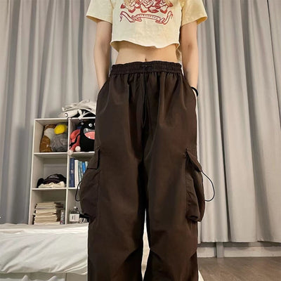 High-Waist Femboy Parachute Pants