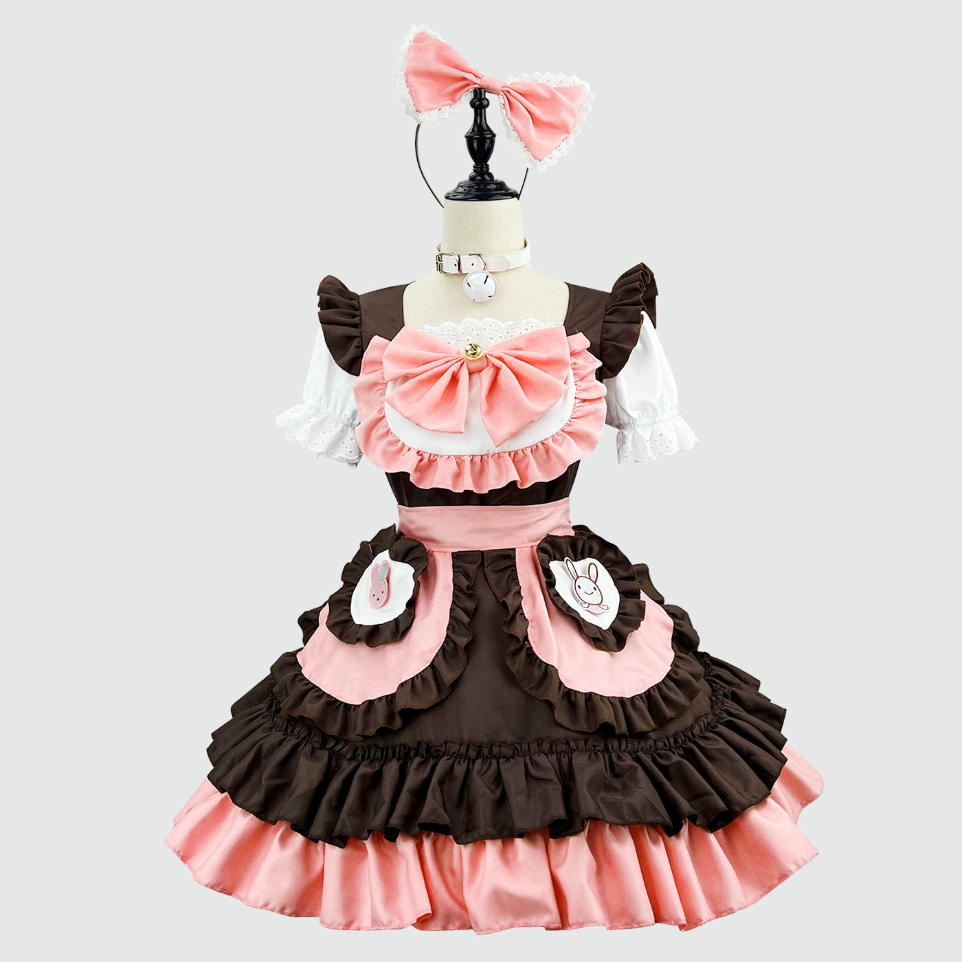 Femboy Bunny Maid Cosplay Dress - Lolita 5 Piece Set Femboy Bunny Maid Cosplay Dress - Lolita 5 Piece Set