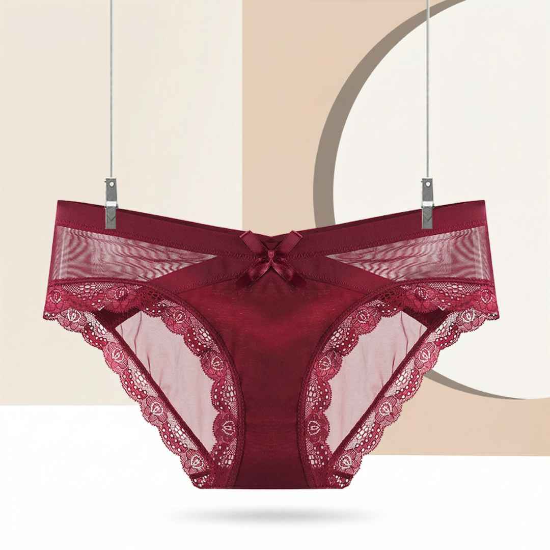 Bowknot Lace Femboy Panties Low Rise | FemboyBox Bowknot Lace Femboy Panties Low Rise | FemboyBox