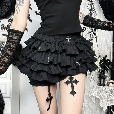 Gothic Cross Femboy Skirt
