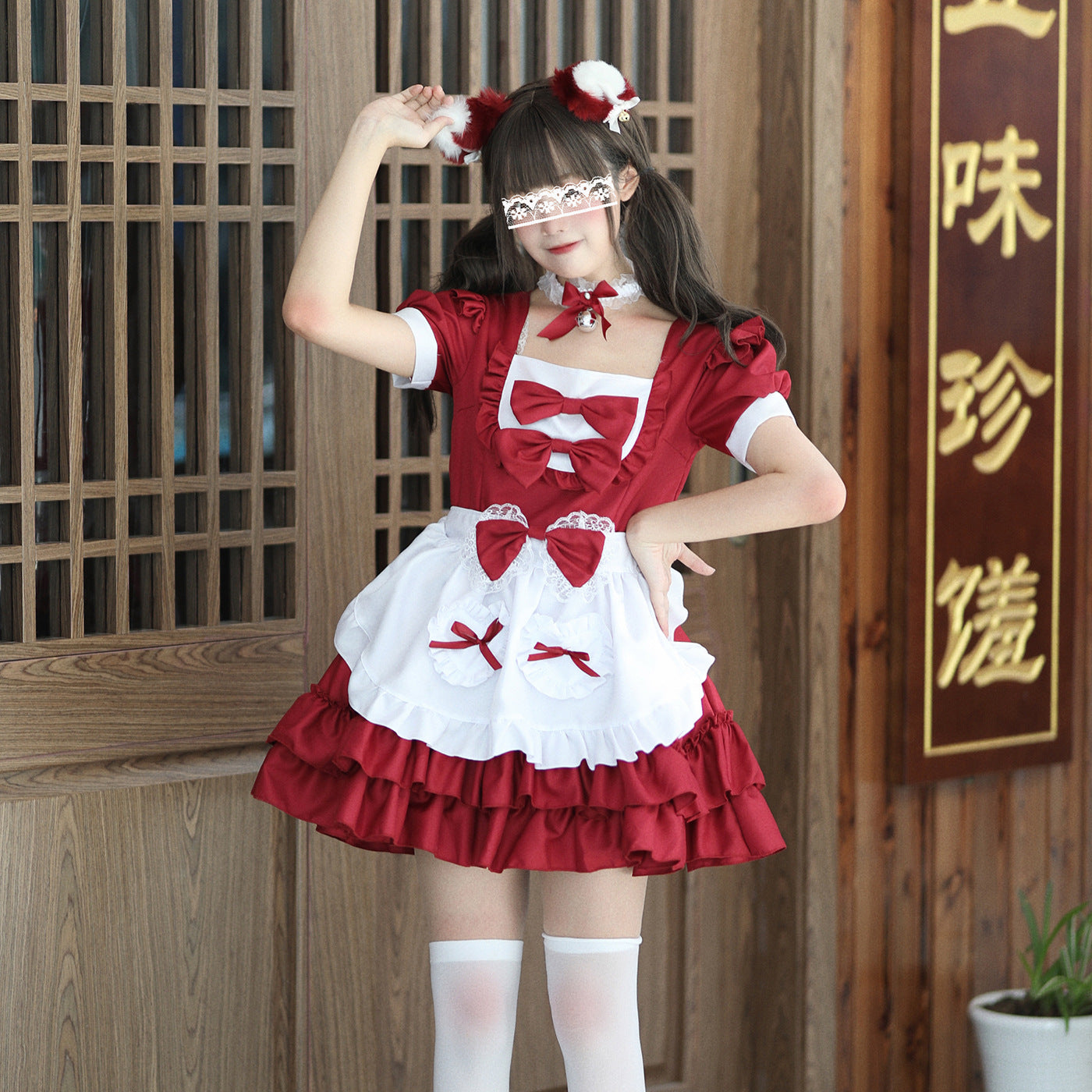 Femboy Maid Dress - Pink Kawaii Cosplay Femboy Maid Dress - Pink Kawaii Cosplay